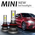 thumbnail image 2 of 9006 HB4 LED Headlight Bulbs Super White High Low Beam Kit 6000K, 2 of 8