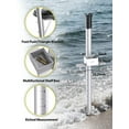 thumbnail image 4 of MUSVOH Sand Spike 51.4 Inches, Surf Fishing Rod Holder with Rubber Rod Holder Tube, Foot Push, Multifunctional Shelf Box, Made with Aluminum Alloy, Etched Measurements, 4 of 6
