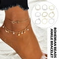 thumbnail image 3 of Vintage Bohemian Alloy Pearl Anklet for Women, Ideal for Beach Wear and Everyday Styling, 3 of 9
