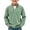 Green, variant on Dursoulink Casual Long Sleeve Zip-Up Shirt for Boys, Relaxed Fit with Notched Lapel Collar, 98% Cotton 2% Spandex Blend, Solid Color Design