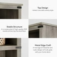 thumbnail image 5 of 3 Tier Bookcase, 40" Low Bookcase with Storage Open Display Bookshelves, Wooden Book Shelves Home Decor Furniture for Home Office, Grey(40.0" H x 31.5" W x 12.2 D), 5 of 7