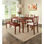 Better Homes and Gardens Ashwood Road 6-Piece Dining Set, Brown Cherry