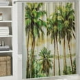 thumbnail image 6 of Orinice  Tree Palm PEVA 5Gauge Shower Liner, for Bathroom and Bathtub, No Chemical Smell, Waterproof Curtains with 12 Rustproof Metal Grommet Holes 60x72, 6 of 7