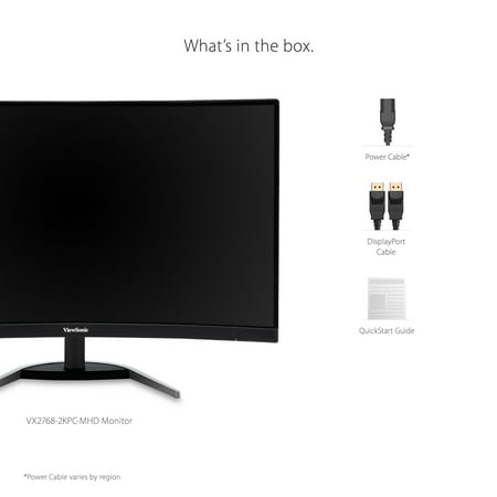 ViewSonic - 27 LCD Curved Monitor (DisplayPort HDMI)