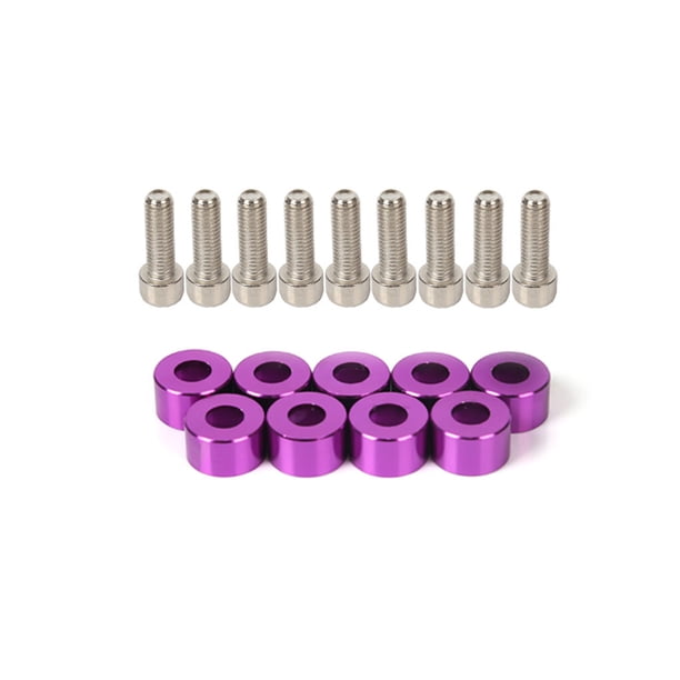 18 unids/set, espaciador de tornillo de motor Interior de coche, pieza de repuesto, pernos de reparación montados en vehículo, modificación de Vehículos, repuestos y accesorios Mis Púrpura Sidaley VI018820-04