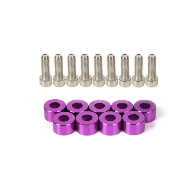 18 unids/set Motor Interior del coche Motor tornillo espaciador tornillos de reparación montados en el vehículo pernos modificación automotriz Vehículos, repuestos y accesorios Mis Púrpura Speravity VI018820-04