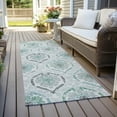 thumbnail image 6 of Addison Rugs Chantille Indoor/Outdoor Transitional Medallions Teal Washable Runner Rug, 2'3" x 7'6", 6 of 6