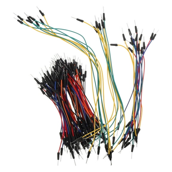 GOOHOCHY 130pcs Breadboard Jumper Wires for Electronics and Automotive Wiring Male to Male Jumper Wires for Breadboard Power Supply