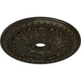 thumbnail image 3 of Ekena Millwork 27 7/8"OD x 3 7/8"ID x 2 1/2"P Tomango Egg & Dart Ceiling Medallion (Fits Canopies up to 6 3/4"), Hand-Painted Stone Hearth, 3 of 6