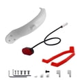 thumbnail image 2 of Sonducket Guardabarros trasero para patinete eléctrico, tapas de soporte de luz trasera, funda de silicona para bicicleta, accesorios de protección Patinetes eléctricos Blanco con luz trasera Sonducket OD023840-04, 2 of 6