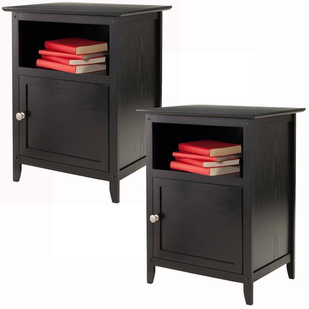 Nightstand with Door, Set of 2