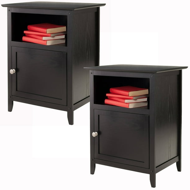 Nightstand with Door, Set of 2