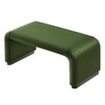 thumbnail image 5 of Accent Chair Bench Ottoman, Green, Velvet, Living Kitchen Cafe Bistro Hospitality Restaurant, Modern Contemporary Boutique HB36453, 5 of 10