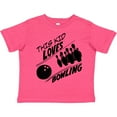 thumbnail image 3 of Inktastic This Kid Loves Bowling Boys or Girls Toddler T-Shirt, 3 of 5