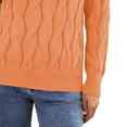 thumbnail image 3 of Vedolay Fall Sweaters for Women 2023 Sweaters Trendy Fal Long Balloon Sleeve Loose Pullover Top,Orange XL, 3 of 4