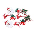 thumbnail image 4 of 10 Uds. Parches temáticos navideños no tejidos Santa Claus parches decorativos de reparación Bell Elk para ropa camisa manualidades DIY suministros de, 4 of 10