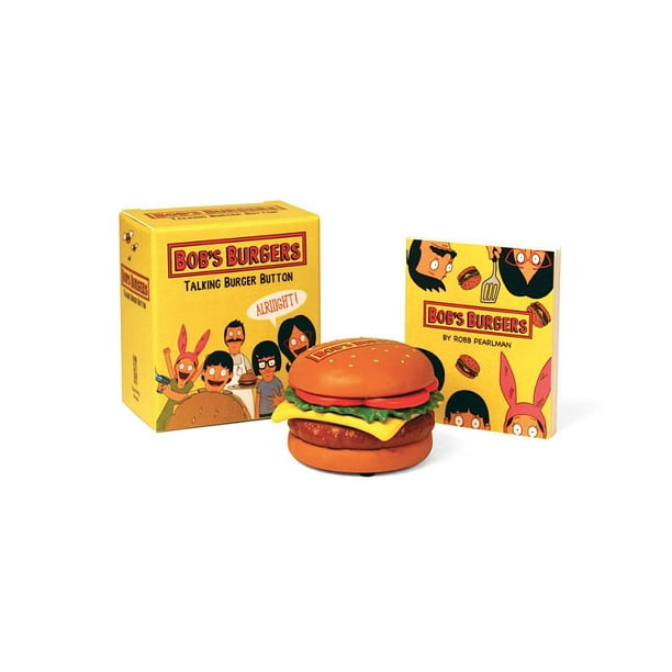 Bob S Burgers Talking Burger Button Walmart Com Walmart Com