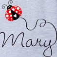 thumbnail image 2 of CafePress - Ladybug Mary - Cute Infant Baby Football Bodysuit, 2 of 3