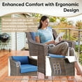 thumbnail image 4 of Bellefurn Outdoor Wicker Patio Chairs Set of 2,All-Weather Wicker Rattan Chairs Patio Furniture Chairs for Porch Balcony Backyard Yard Deck, 4 of 10