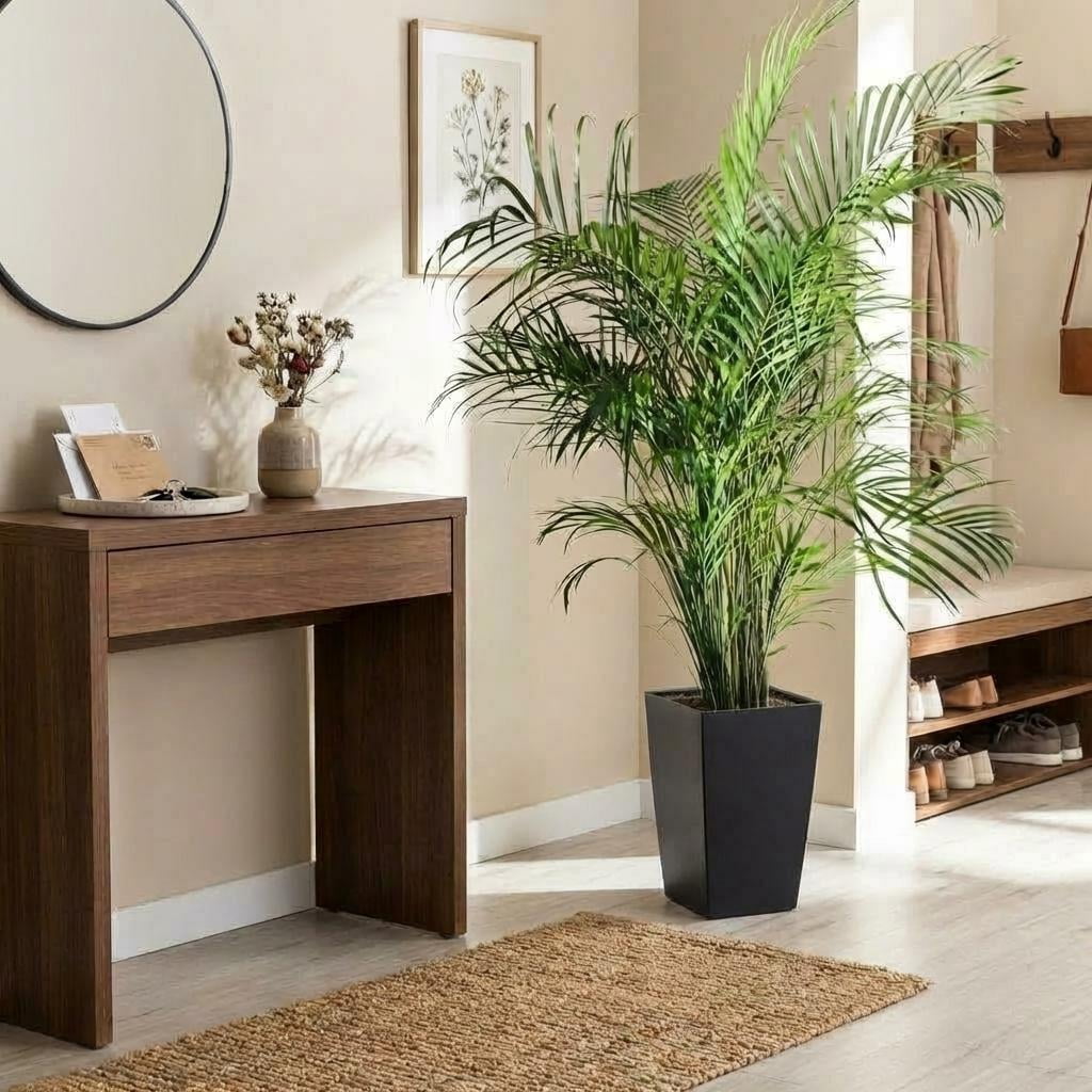 MAROUTE 21.7" Tall Rectangular Planters Set of 2 – with Trays, Water Monitor, Self-Watering, Indoor/Outdoor