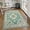 Sky/Baby Blue-107, variant on Boho Tribal 2x3 Washable Small Rugs for Entryway Doormat Indoor Entrance, Throw Rugs with Rubber Backing, Bohemian Soft Non-Slip Bathroom Carpet for Bath Front Door Kitchen Floor