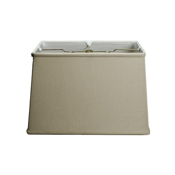 Upgradelights Linen Rectangular 18 Inch Washer Lampshade