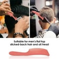 thumbnail image 2 of Peigne de Coiffure Courbé pour Coiffeur Tondeuse Plate Orange, 2 of 7