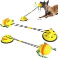thumbnail image 2 of Teething Sticksdog Tooth Grinding Toy Vacuum Suction Cup Pull Rope Ballyellowa, 2 of 5