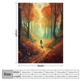 thumbnail image 4 of Fenyluxe Fantasy Woods Path Flannel Throw Blanket for Couch Sofa Bed All Seasons, Long-Lasting, Various Sizes 60x80in, 4 of 6