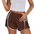 thumbnail image 5 of Women's Elastic Waist Workout Gym Shorts Running Pleated Athletic Quick Dry Tennis Shorts, 5 of 5