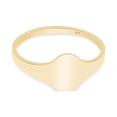 thumbnail image 3 of AFFY Flat Oval Top Signet Ring In 14K Yellow Gold Over 925 Sterling Silver (Small) Ring Size 10, 3 of 4