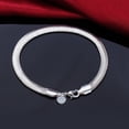 thumbnail image 1 of Whelesale-pulsera sólida de Plata de Ley 925 con cadena bonita y Noble para mujer y hombre, dijes, regalo de fiesta, joyería de moda para boda, 1 of 2