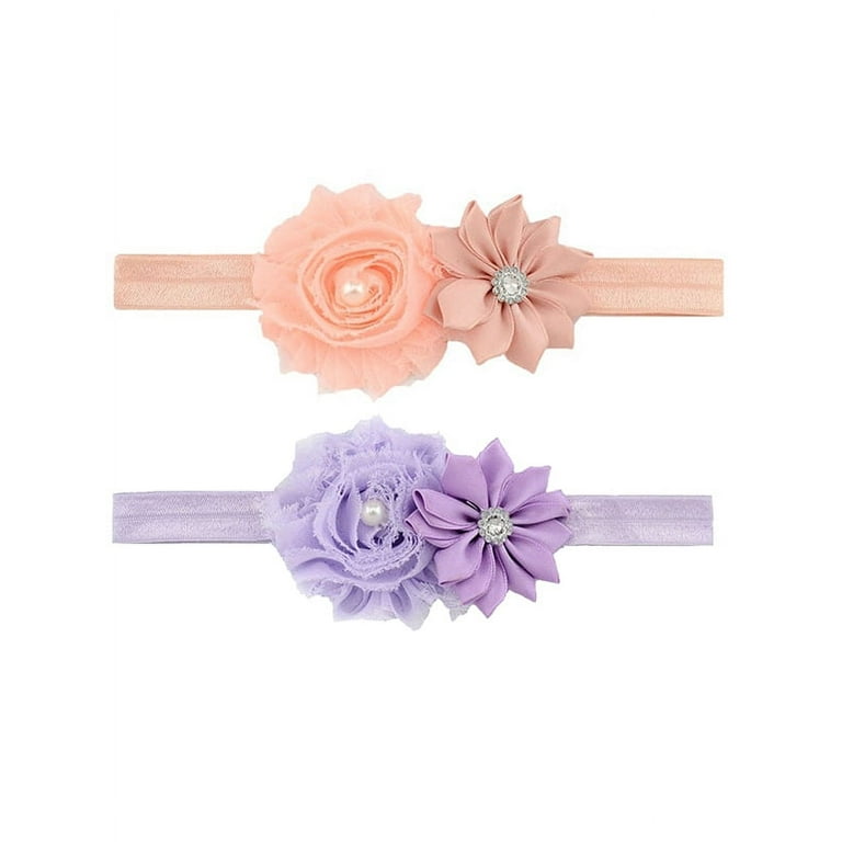 Coxeer Headband for Baby Girl, Cute 12 Pieces Hair Bows Clips Flower Ribbon Hair Accessories for Kids, Size: One Size