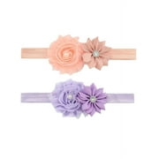 Headband for Baby Girl, Cute 12 Pieces Hair Bows Clips Flower Ribbon Hair Accessories For Kids