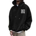 thumbnail image 6 of Christian Hoodies for Men 2025 Faith Over Fear Hoodie Hooded Sweatshirt with Pockets Pullover Hoodie Mens Hoodies, 6 of 7