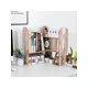 thumbnail image 2 of Adjustable Desktop Shelf Countertop Bookshelf Bookcase Wood Desk Organizer Office Supplies and Accessories Storage Display Rack, Black&Brown&Dark Gray, 2 of 4