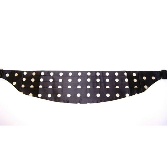 Dolce & Gabbana Elegant Silk Black Polka Dot Cummerbund