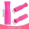 thumbnail image 4 of HOMEIORA 8 Pack Reusable Silicone Straw Tips, Stainless Straw Tips, Color Food Grade Straws Tips Covers Fit for 0.25" Wide Stainless Steel Straws And Glass Straws, 4 of 6