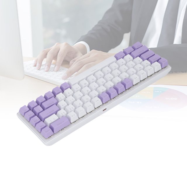 Gaming Mechanical Keyboard 60% RGB Blue Switch 68 Keys Wired Gaming Keyboard for PC Laptop