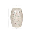 thumbnail image 3 of Linon Prescott Indoor Drum Accent Table, 19.75" Tall, Multicolor Fish Mosaic on Ivory, 3 of 7