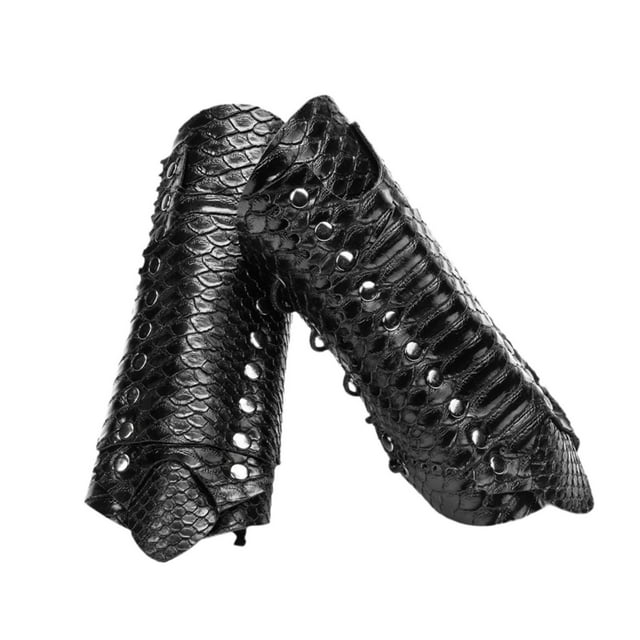 Brazalete de cuero PU Yinane Medieval para brazo Ajustable