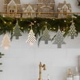thumbnail image 5 of BESTSKY 6Pcs Neutral Christmas Tree Ornaments 5.9 Inch Sage Green Hanging Decorations Boho Modern Silicone Christmas Ornaments with Ropes for Xmas Tree Winter Crafts, 5 of 7