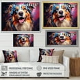 thumbnail image 4 of Designart "Alluring Australian Shepherd III" Animals Dog Floater Framed Wall Art Living Room, 4 of 5