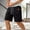 Black, variant on Cargo Shorts Qiggri Men Solid Color Casual Fashion With Pockets Lacing Waist Short Pants Mens Work Shorts