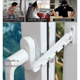 thumbnail image 5 of Restrictor de ventana abatible, Cerradura de seguridad para bebés, Cerradura anti-pellizco, Restrictor de ventilación de ventana, Apertura hacia afuera para ventana Upvc, Madera y aluminio, Blanco Feliz Sencillez, 5 of 5