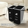 thumbnail image 3 of Convenient 2-Pack Trash Can with Lid Combo | 3 Gal Large + 2 Gal Small for Kitchen Trash Can | Press Top, Plastic Garbage Bins with Handles | Ideal for Home, Office, and More, 3 of 9
