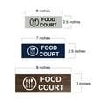 thumbnail image 5 of Basic Food Court Sign (Black /Gold) - Small, 5 of 5