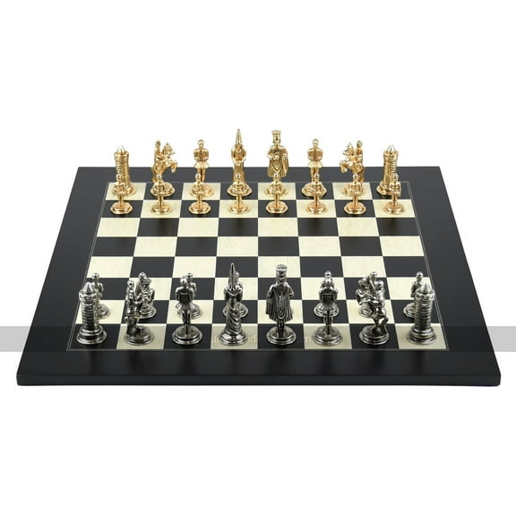 Italfama Camelot Metal Chess Set, 3.5-inch King - Board not included