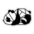 thumbnail image 1 of Origami Panda Black and White Cute - 5" Vinyl Sticker - For Car Laptop I-Pad - Waterproof Decal, 1 of 1