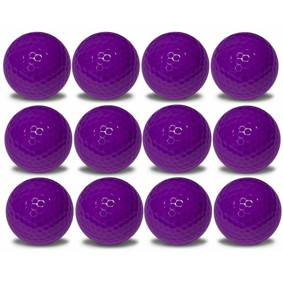 Purple Golf Balls – 12 Pack – Vibrant Color Golf Balls by GBM Golf
